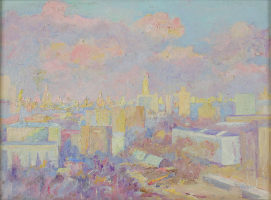 Исакова Римма Николаевна. Вид на Москву вечером 